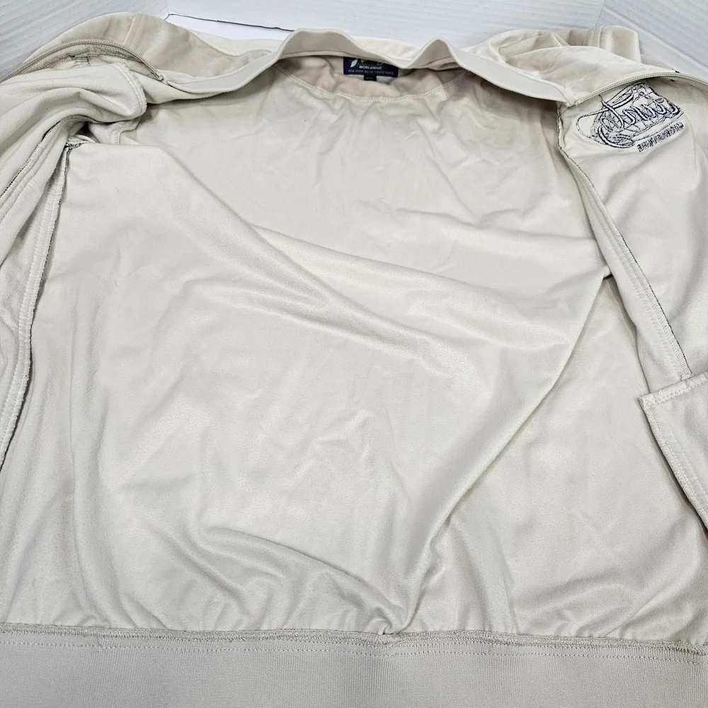 Runtz Around The World Velour Cream/Slate Men's Jacket Rare Sz XXL RUNTZ